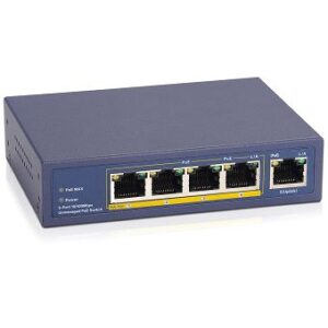 NX 504 FAST ETHERNET POE SWITCH WITH 4 POE PORTS + UPLINK PORT