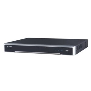 Hikvision 8ch PoE NVR, 80Mbps, H.265, 4K, VGA/HDMI, 1RU, 6TB (2x3TB HDD)