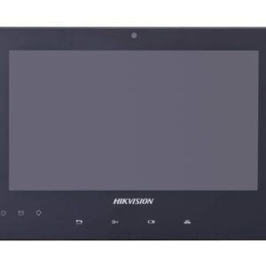 Hikvision 2 Wire 7 Inch Room Station, Touchscreen, 1024 x 600, Black