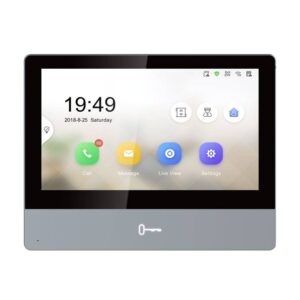 Hikvision 2nd Gen IP Intercom, 7" Touch Screen Room Station, WiFi, 12VDC/POE, Reddot