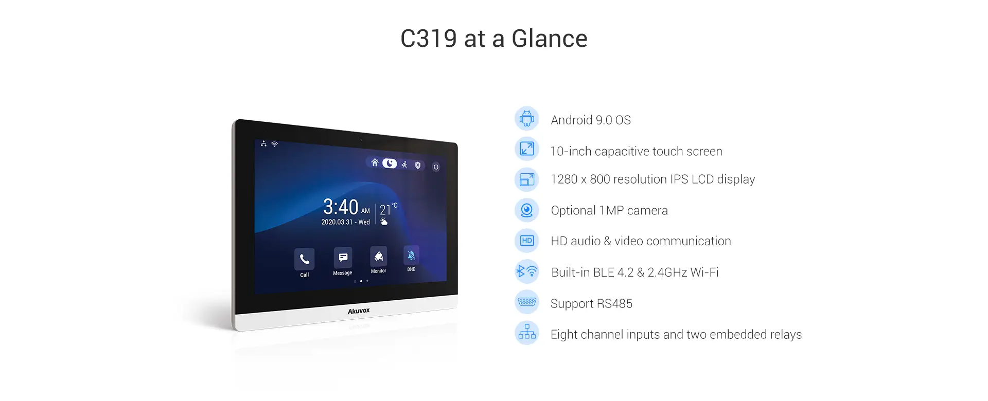 Akuvox C319 Indoor Monitor