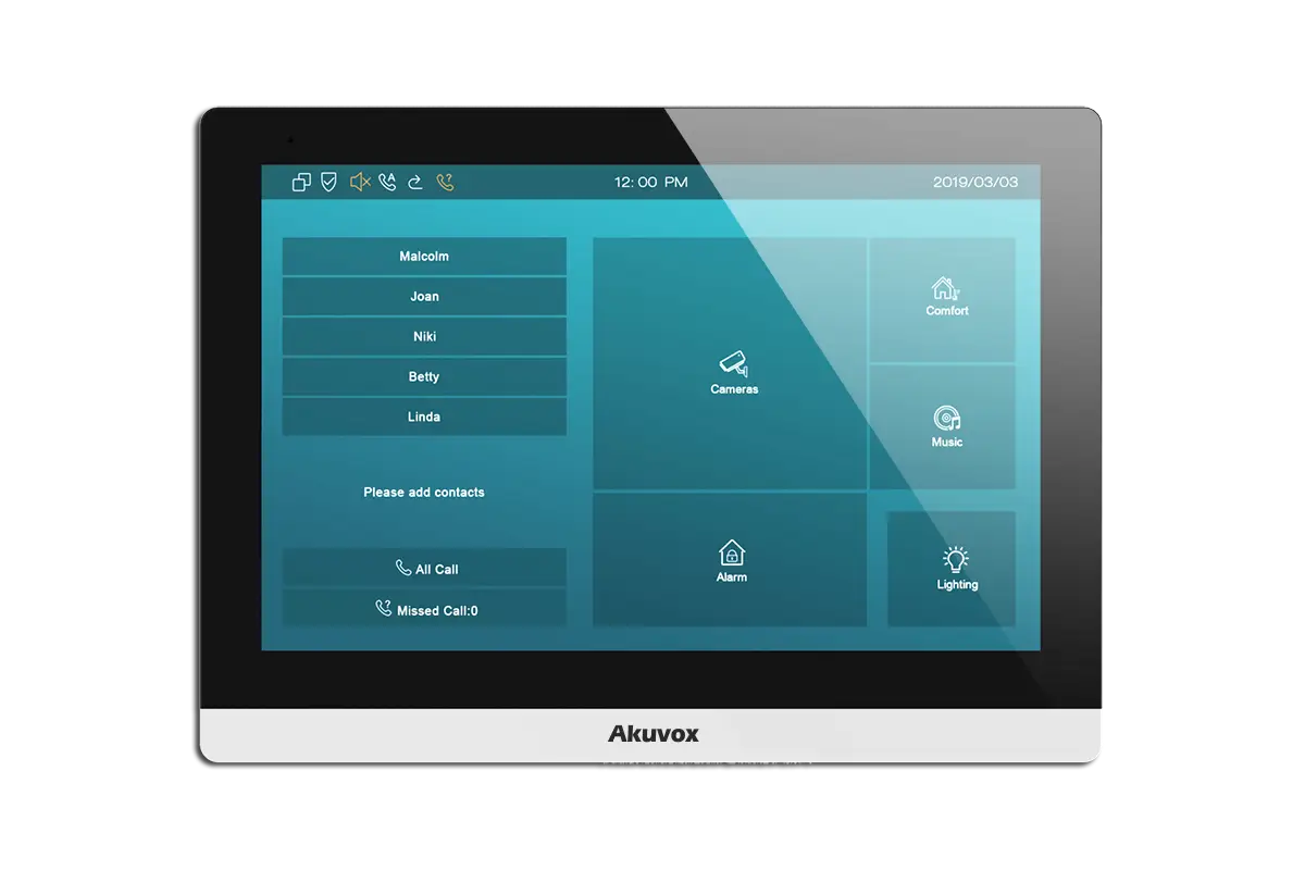 Akuvox C317C / C317A – Android 10 inch monitor with Camera and optional Wi-Fi