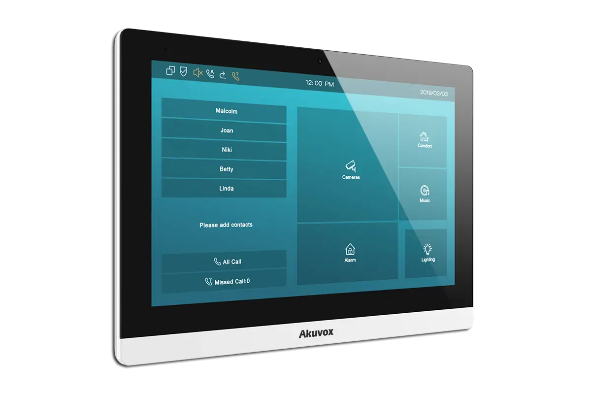 Akuvox C317C / C317A – Android 10 inch monitor with Camera and optional Wi-Fi