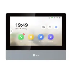 Hikvision DS-KH8350-TE1 Gen2 7 Inch Video Intercom Room Station. DS-KH8350-TE1, Reddot award 2017 winner7“ Touch-Screen Indoor Station, 7-inch Colorful TFT LCD, display resolution: 1024 * 600;10/100Mbps Ethernet;standard PoE/ 12 VDC.TF card, max 32G